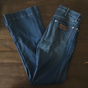 Wrangler Retro High Rise Trousers with Copper Detail